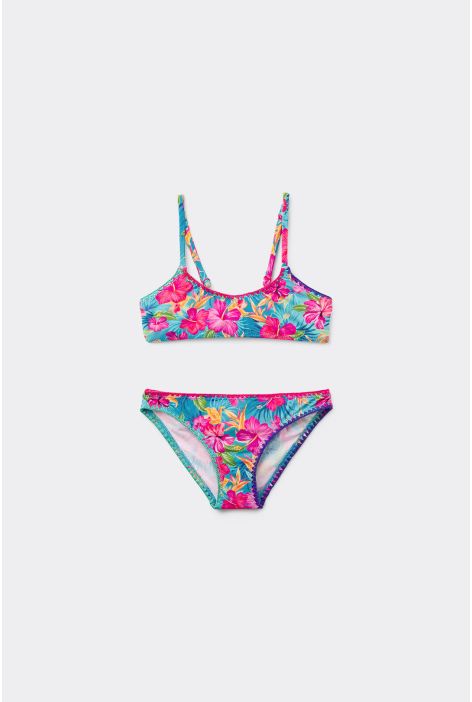 Maillot De Bain Deux Pièces Fille Colorful Tropics
