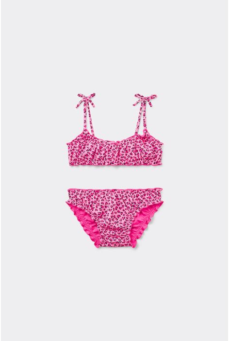 Maillot De Bain Deux Pièces Fille Pink Animalier