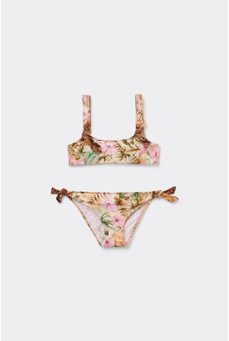 Maillot De Bain Deux Pièces Fille Wild Tropics Multicolore