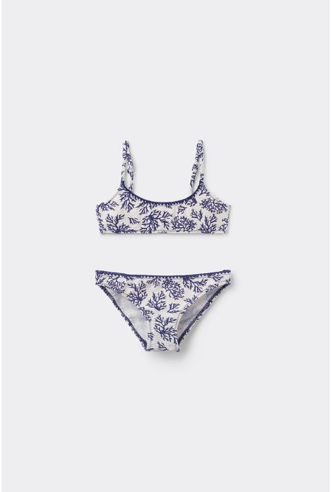 Maillot De Bain Deux Pièces Fille Blue Corals Bleu