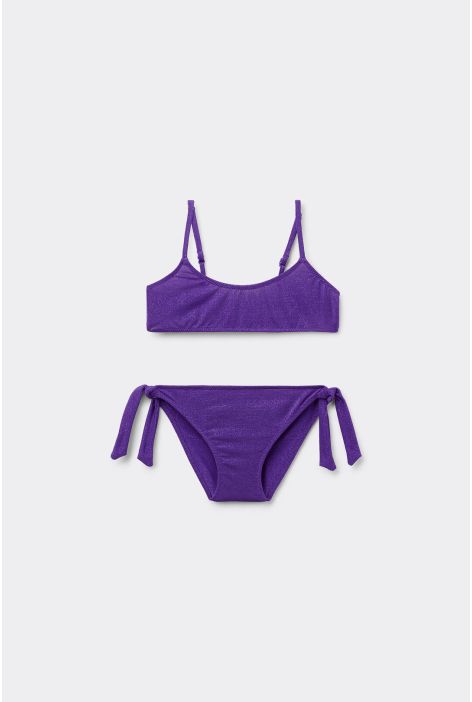 Maillot De Bain Deux Pièces Fille Metallic Glow