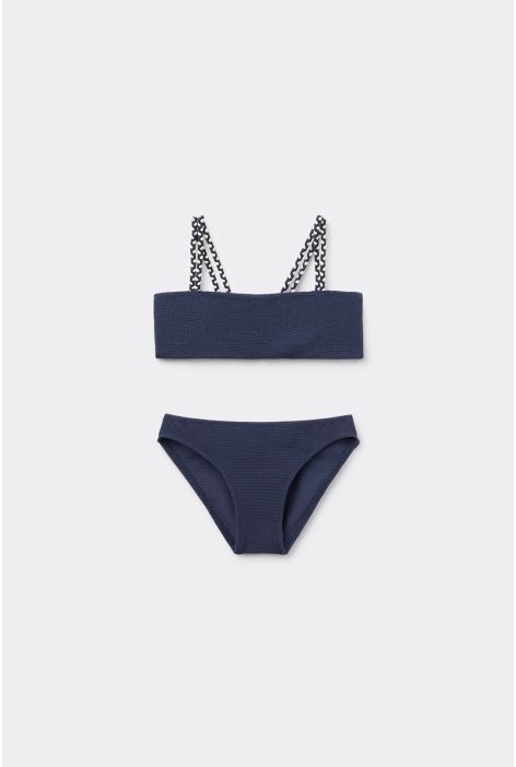 Maillot De Bain Deux Pièces Fille Crinkle Twist