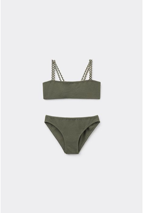 Maillot De Bain Deux Pièces Fille Crinkle Twist