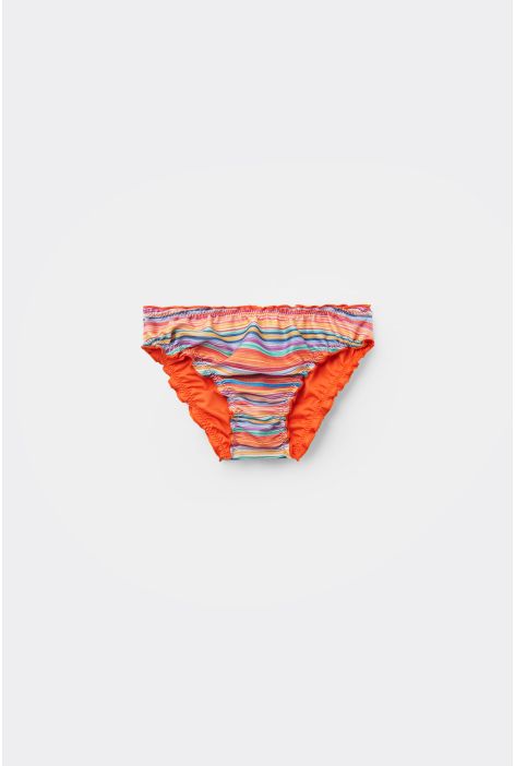 Bas De Maillot Fille Colorful Stripes Multicolore