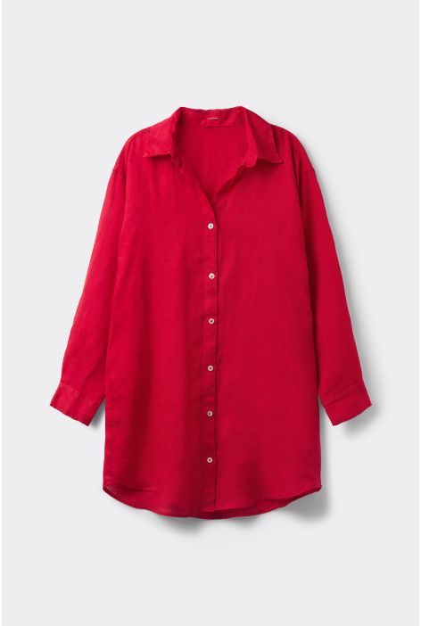 Robe Chemisier En Lin