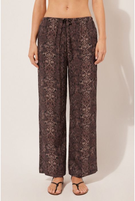 Pantalon Animalier Marron