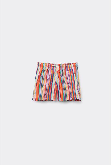 Short De Bain Garçon Formentera À Rayures Multicolore