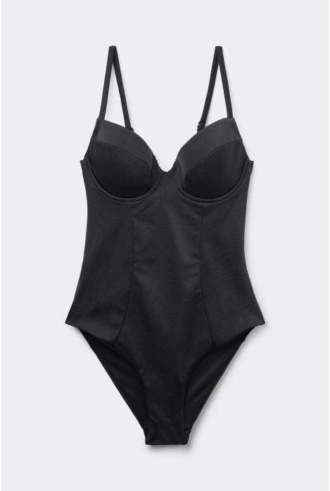 Maillot Une Pièce À Bustier Corset Charm
