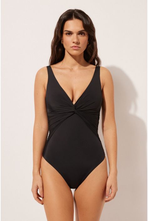 Maillot Une Pièce Twist Noir