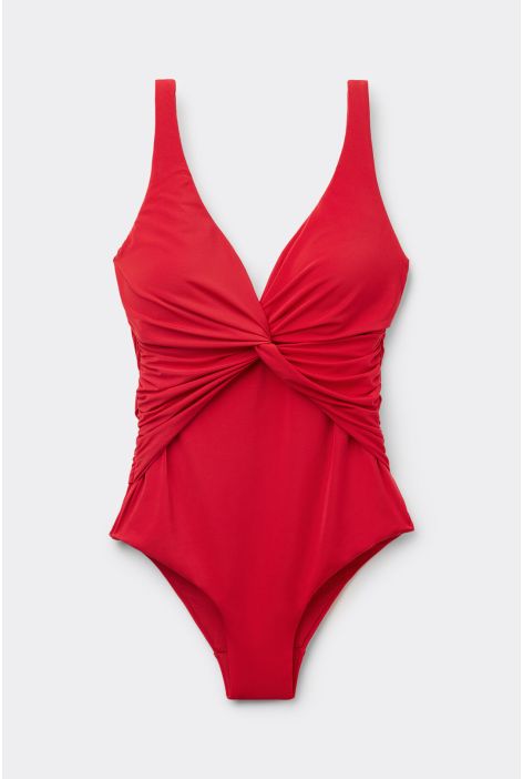 Maillot Une Pièce Twist Rouge