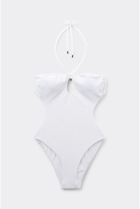 Maillot Une Pièce Cut-out Piquet