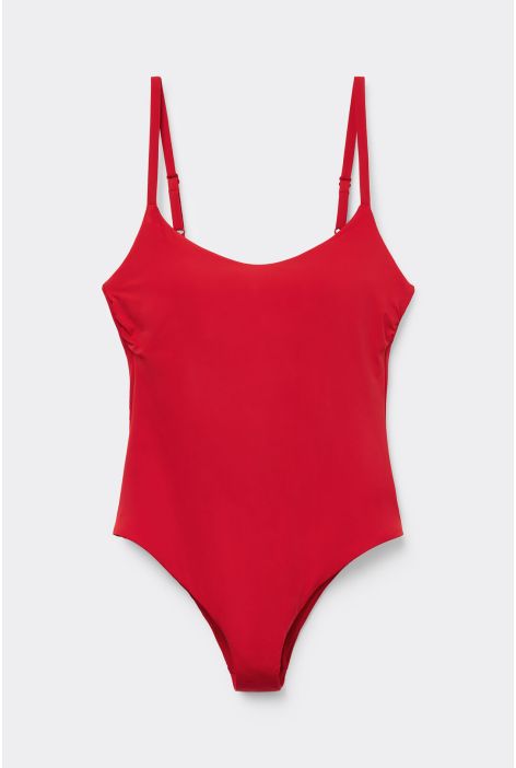 Maillot Une Pièce Gainant Légèrement Rembourré Indonesia Rouge