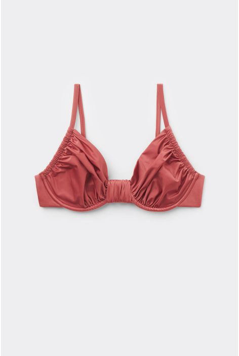 Haut De Maillot Balconnet Shiny Satin