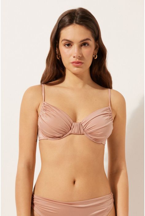 Haut De Maillot Balconnet Shiny Satin