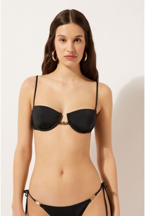 Haut De Maillot Balconnet Minimal Fit Noir