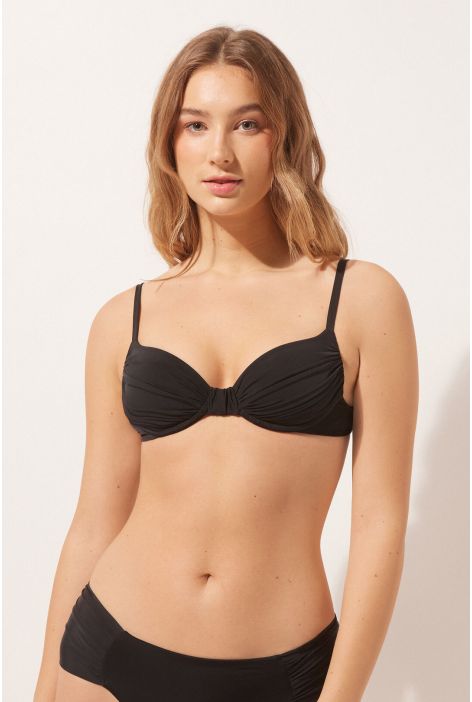 Haut De Maillot Balconnet Indonesia Noir