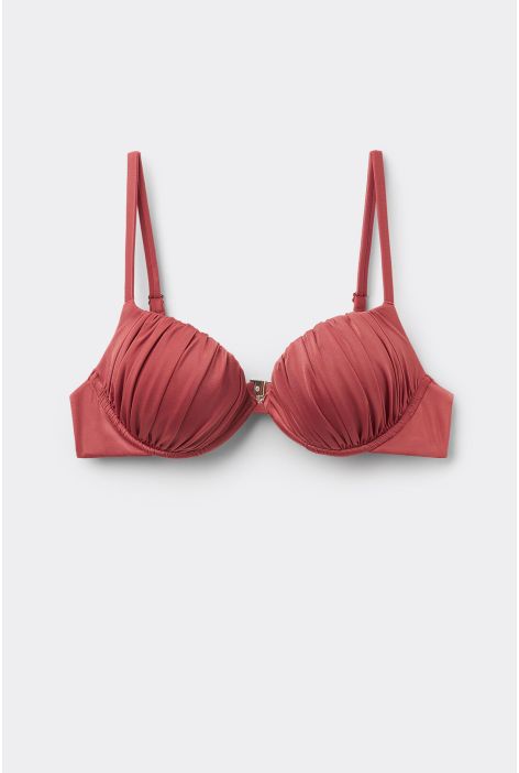 Haut De Maillot Push-up Shiny Satin
