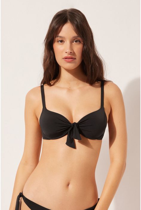 Haut De Maillot Push-up À Rembourrage Léger Indonesia Noir