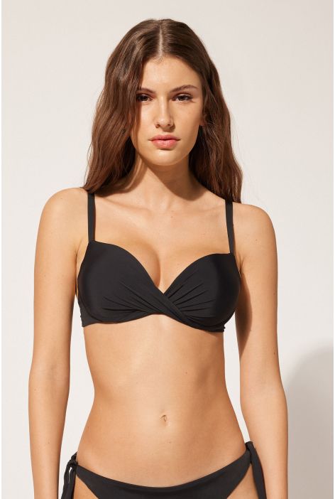 Haut De Maillot Super Push-up Indonesia Noir