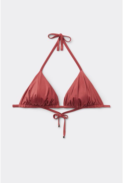 Haut De Maillot Triangle Rembourrage Amovible Shiny Satin