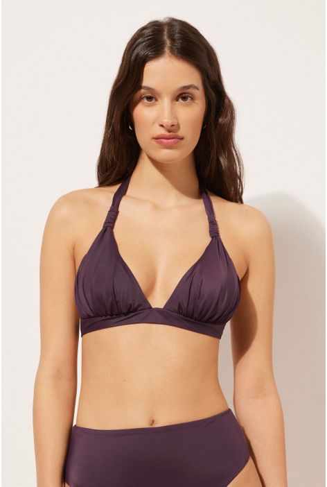 Haut De Maillot Triangle Scultura Violet