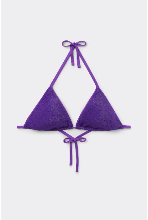 Haut De Maillot Triangle Metallic Glow