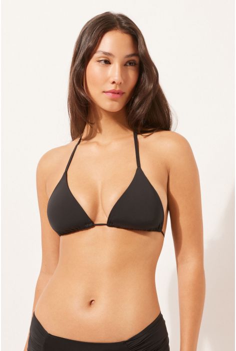 Haut De Maillot Triangle Indonesia Noir