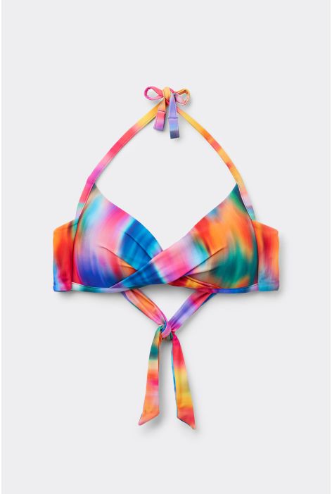 Haut De Maillot Triangle Rembourré Rainbow Shades