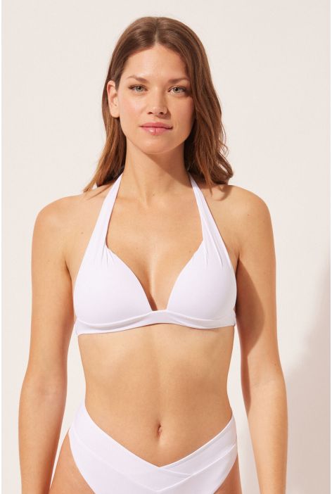 Bikini Triangle Avec Rembourrage Progressif Blanc