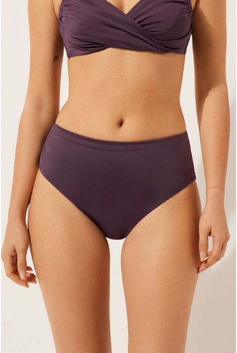 Bas De Maillot Taille Haute Scultura Violet