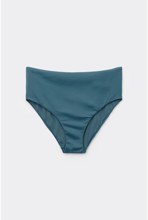 Bas De Maillot Taille Haute Scultura Bleu