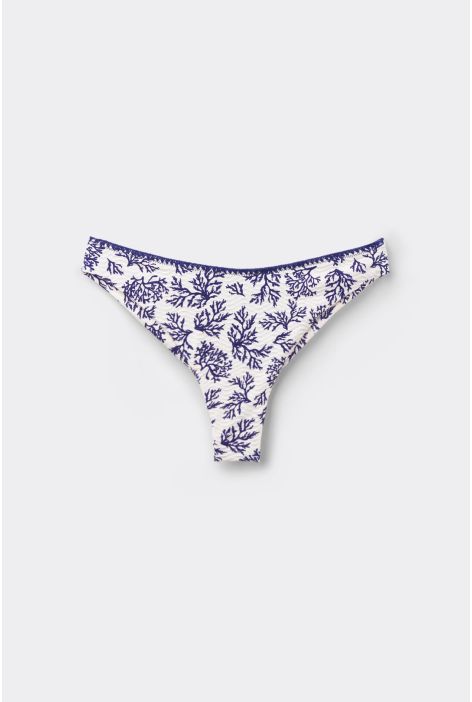 Bas De Maillot Brésilien Blue Corals Bleu