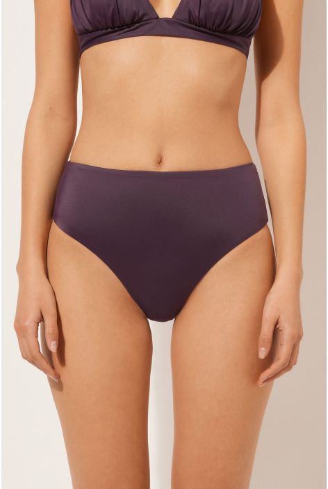 Bas De Maillot Brésilien Taille Haute Scultura Violet