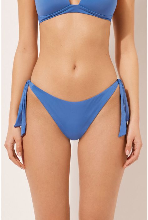 Bas De Maillot Brésilien Avec Nœuds Indonesia Bleu