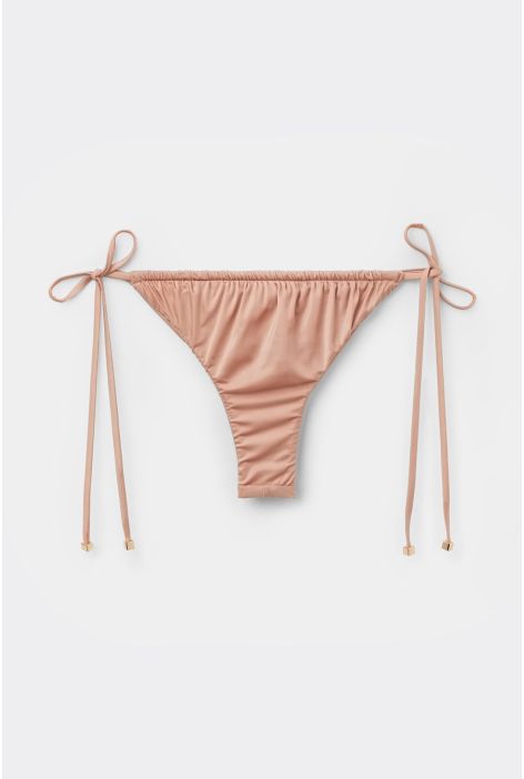 Bas De Maillot Brésilien À Lanières Shiny Satin