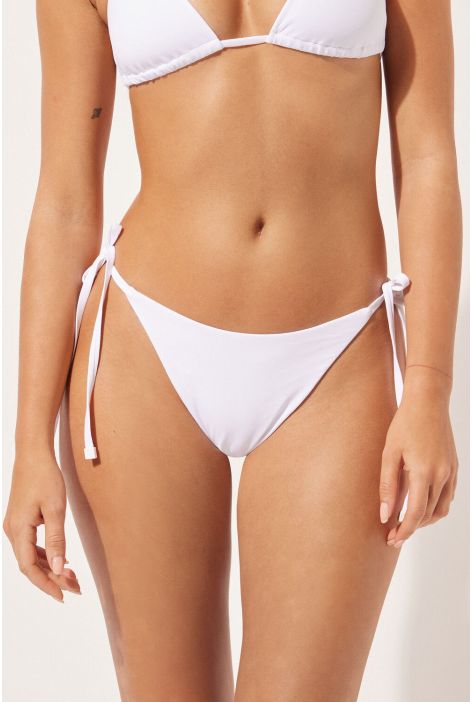 Bas De Maillot De Bain Brésilien À Lanières Blanc