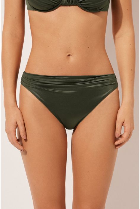 Bas De Maillot Shiny Satin Vert