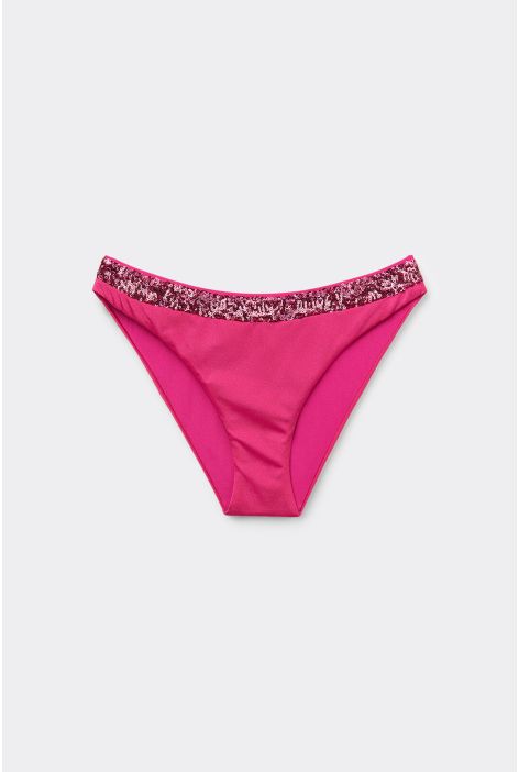 Bas De Maillot À Paillettes Glowing Surface Rose