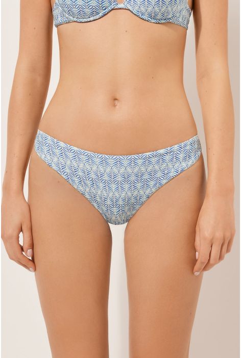 Bas De Maillot Delicate Geometric Bleu