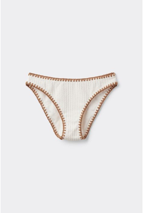Bas De Maillot Bicolor Blanc