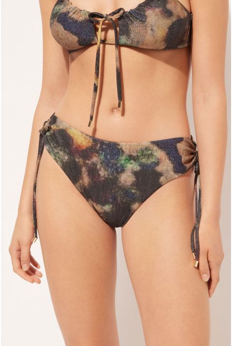 Bas De Maillot À Taille Haute Sparkling Camouflage Multicolore