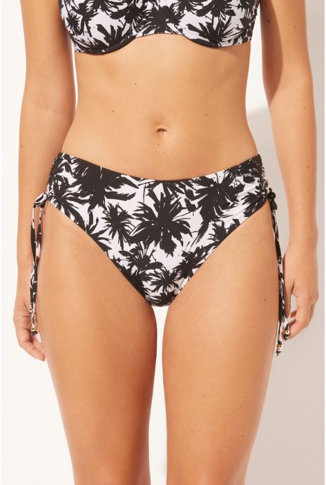 Bas De Maillot À Taille Haute Palms Noir
