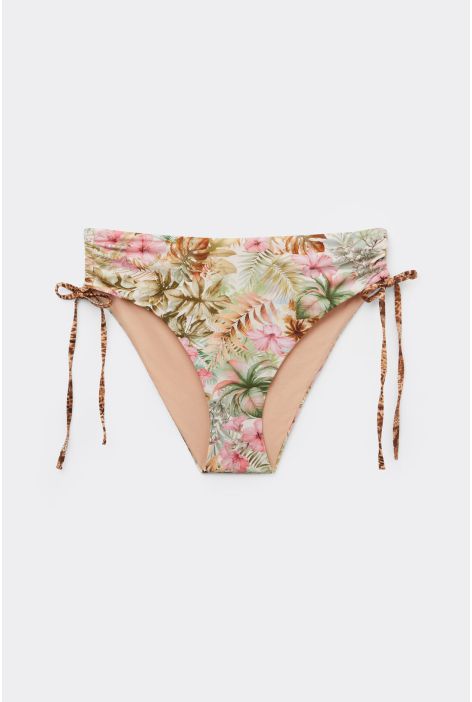 Bas De Maillot À Taille Haute Wild Tropics Multicolore