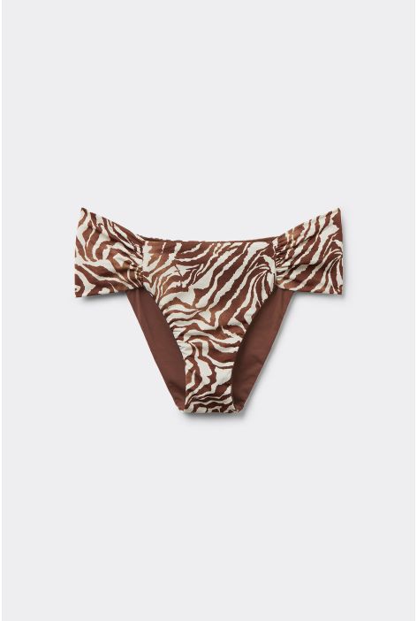 Bas De Maillot Brown Zebra Marron