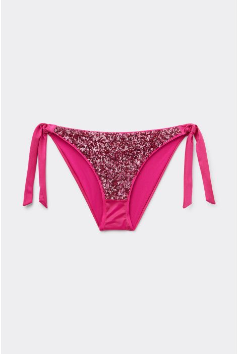 Bas De Maillot Avec Nœuds Glowing Surface Rose