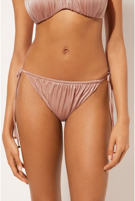 Bas De Maillot À Lanières Shiny Satin