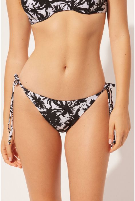Bas De Maillot À Lanières Palms Noir