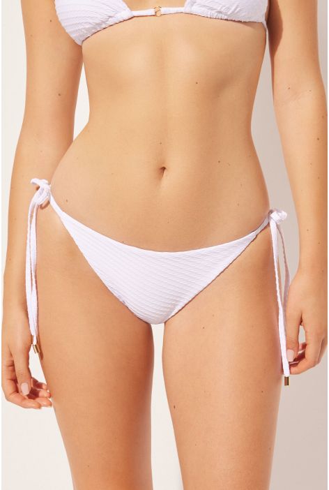 Bas De Maillot À Lanières White Waves Blanc