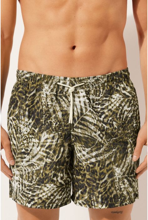 Short De Bain Fantaisie Homme Formentera Vert