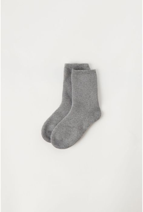Chaussettes En Tissu Éponge De Coton Pour Enfant Gris